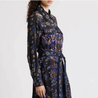 Farm Rio - ARABESQUE MIX SCARVES MIDI DRESS