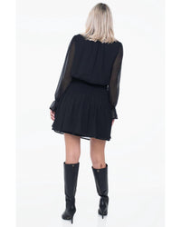 MOLLY BRACKEN Selene Cocktail Dress in black - women's dress - alternate view