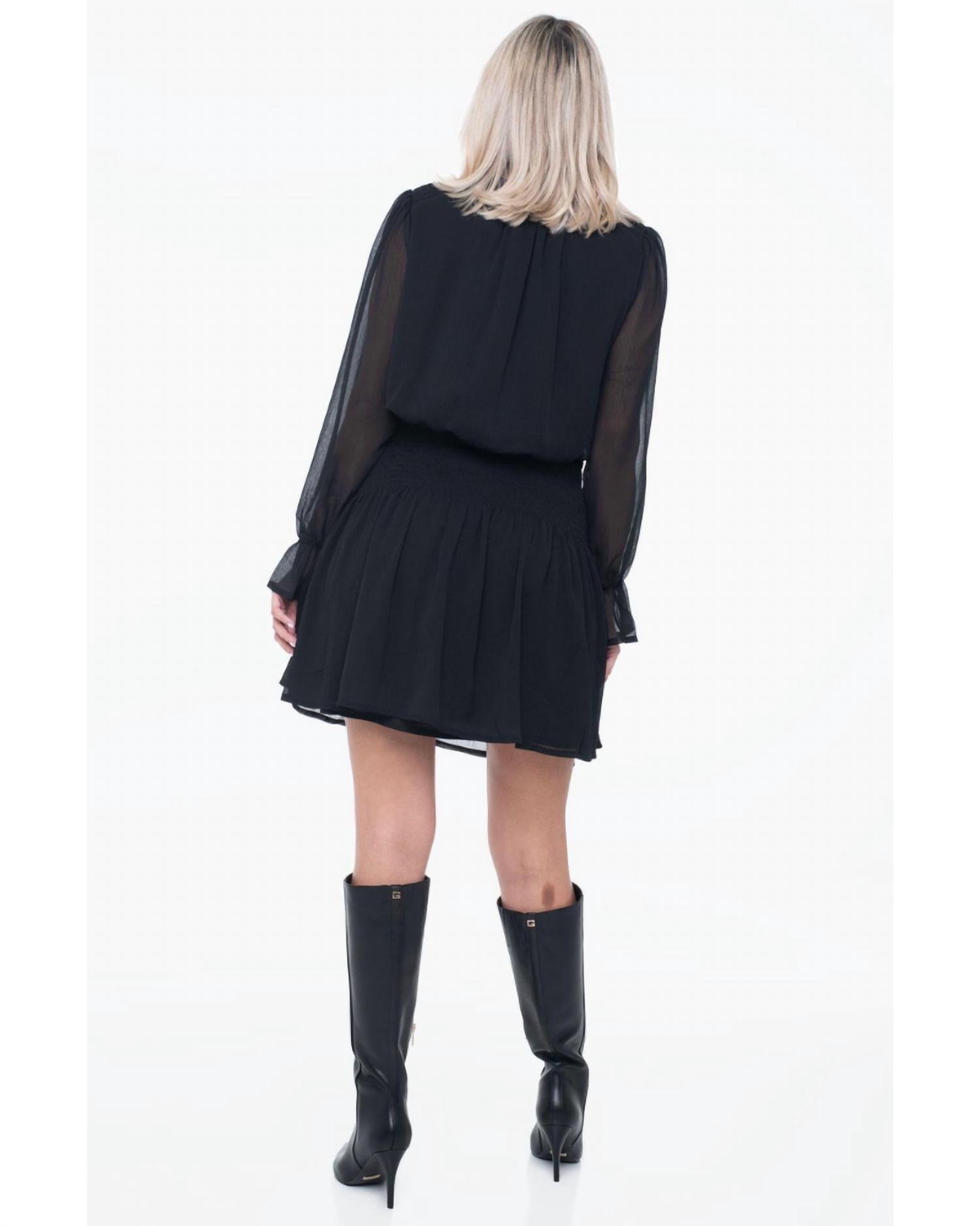 MOLLY BRACKEN Selene Cocktail Dress in black - women's dress - alternate view