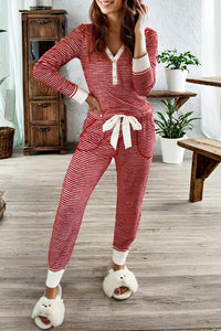 1 The Woman - Stripe Lounge Set