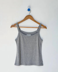 Le Bon Shoppe Pointelle Eve Cami in melange grey - women's shirt - view 4