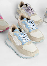 SHU SHOP Girl's Phoebe Mini Sneakers in blue - kids' sneaker - detail view