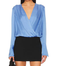 Favorite Daughter The Date Blouse in provence - women's shirt