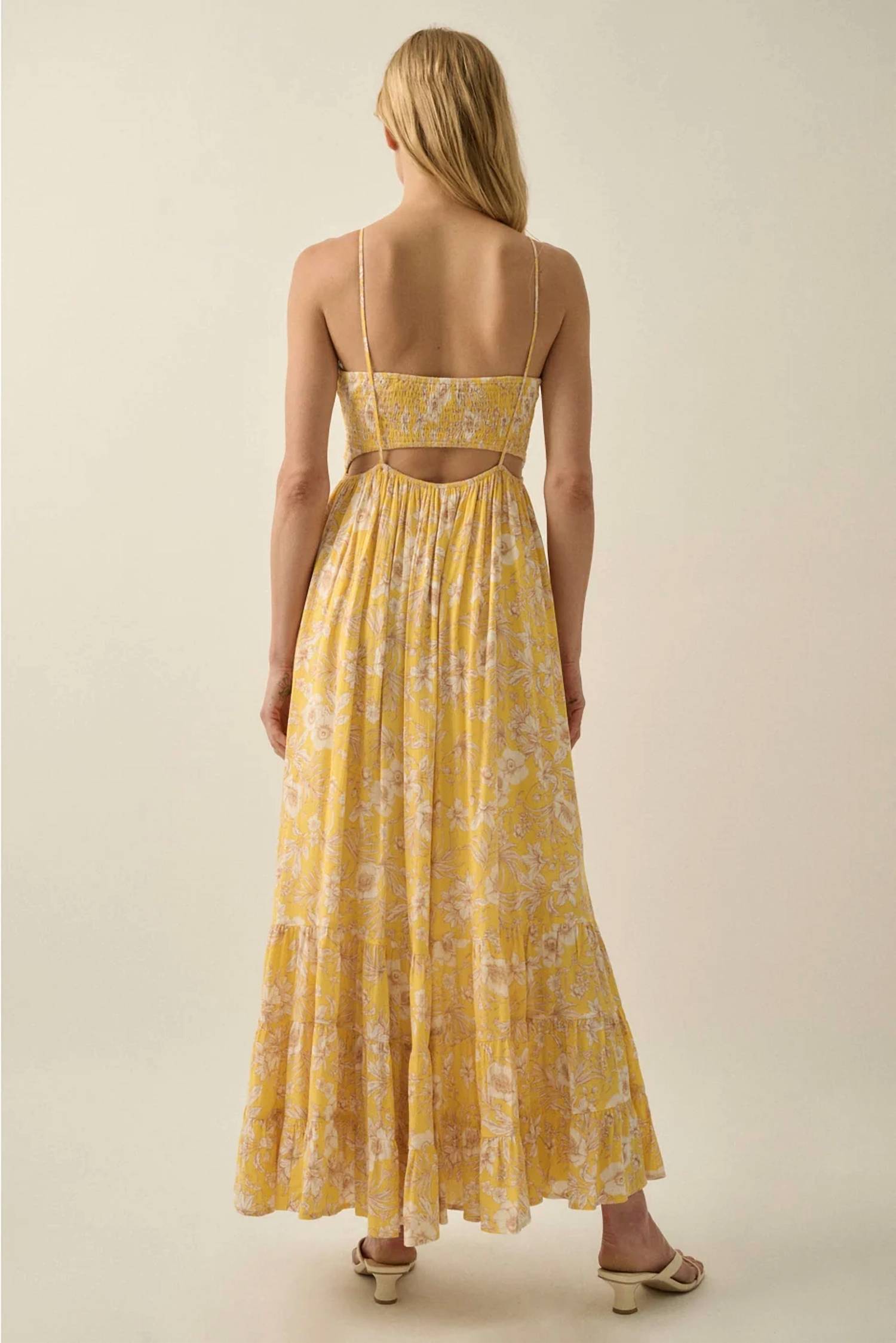 Promesa - Irene Floral Ruffle Maxi Dress