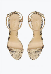 Schutz - Women's Skye Mid Snake Print Block Heel