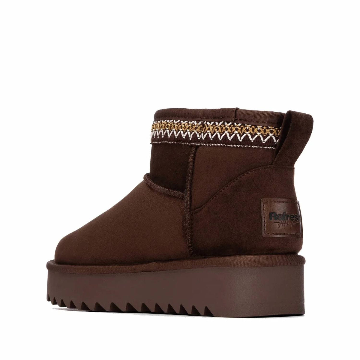 Refresh - Women's Platform Suede Ankle Booties