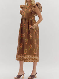 Entro - Afternoon Blooms Midi Floral Dress