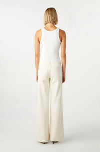 AMO Sabine Wide-leg Jeans in bone - women's jeans - alternate view