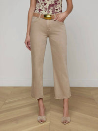 L'Agence - Wanda High Rise Crop Wide Leg Jean