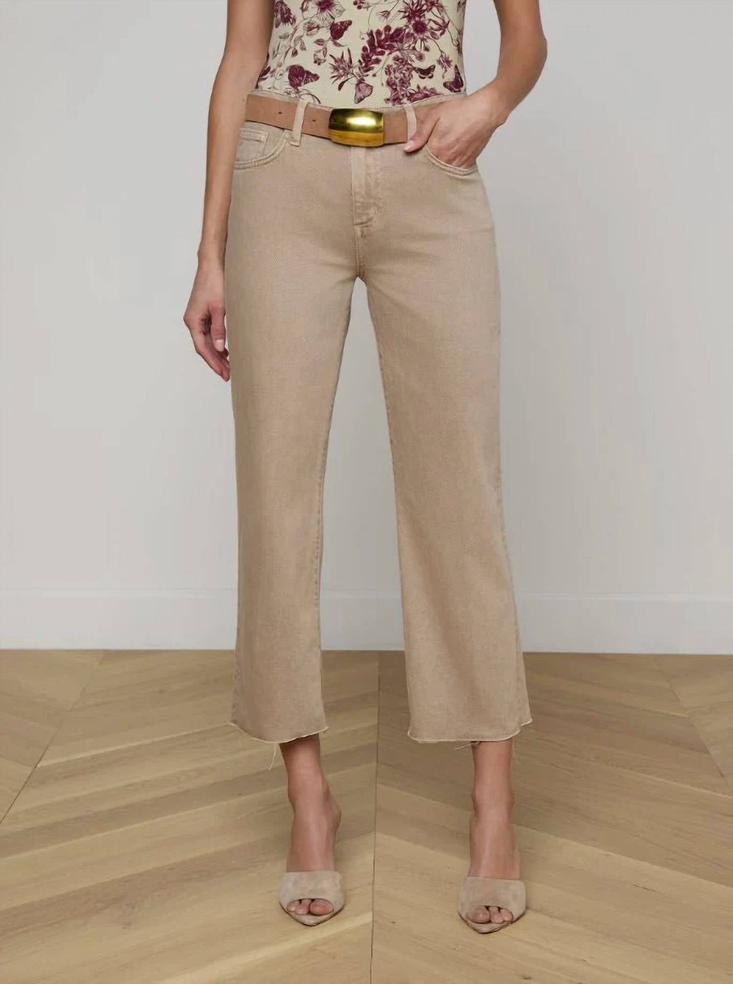 L'Agence - Wanda High Rise Crop Wide Leg Jean