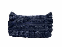 Laggo - Women's Riwana Raffia Ruffle Clutch