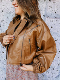 Promesa - Faux Leather Moto Jacket