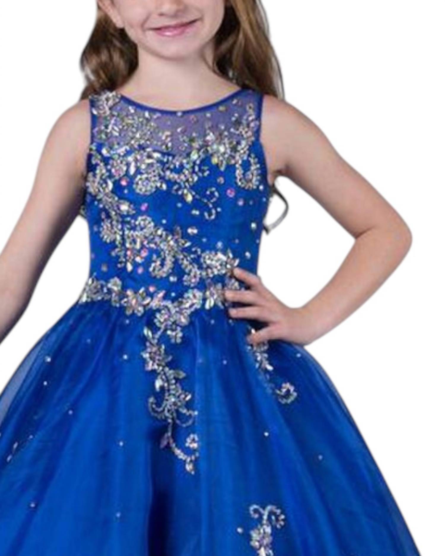 Little Rosie - Girl's Long Pageant Dress