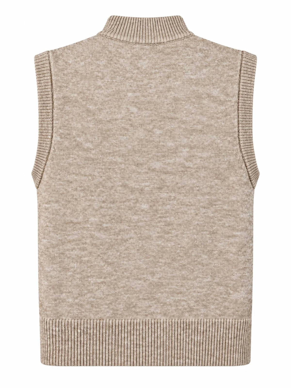 Elan - Britt Sleeveless Zip Sweater Vest