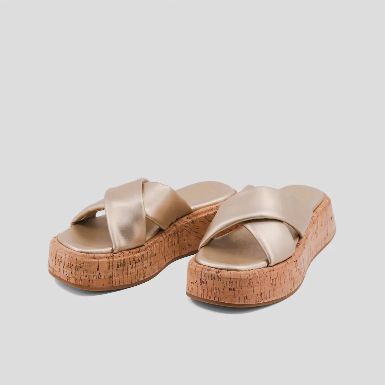 SHU SHOP Women's Lydia Sandal in gold - women's sandal - alternate view