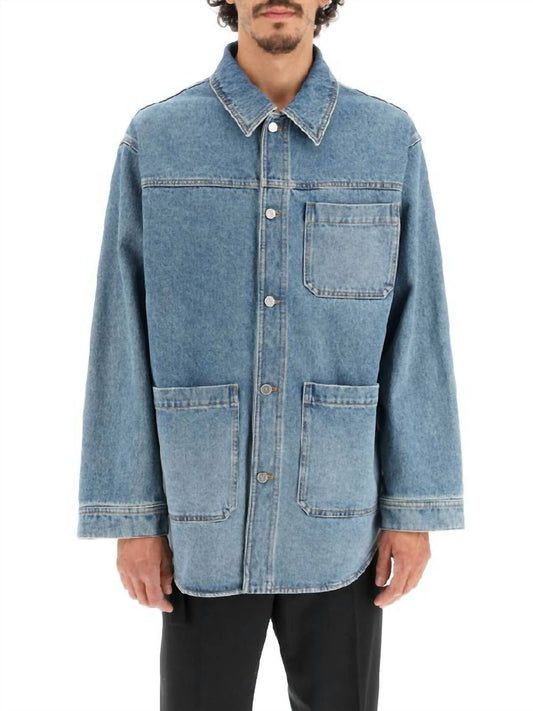 Valentino - Maxi V-logo Denim Shirt