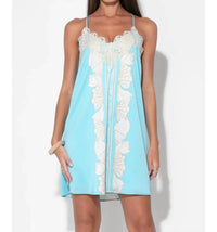 Adelyn Rae - Celeste Lace Trim Seashell Mini Dress