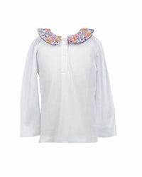 The Proper Peony - Girls' Pansy Floral Shirt