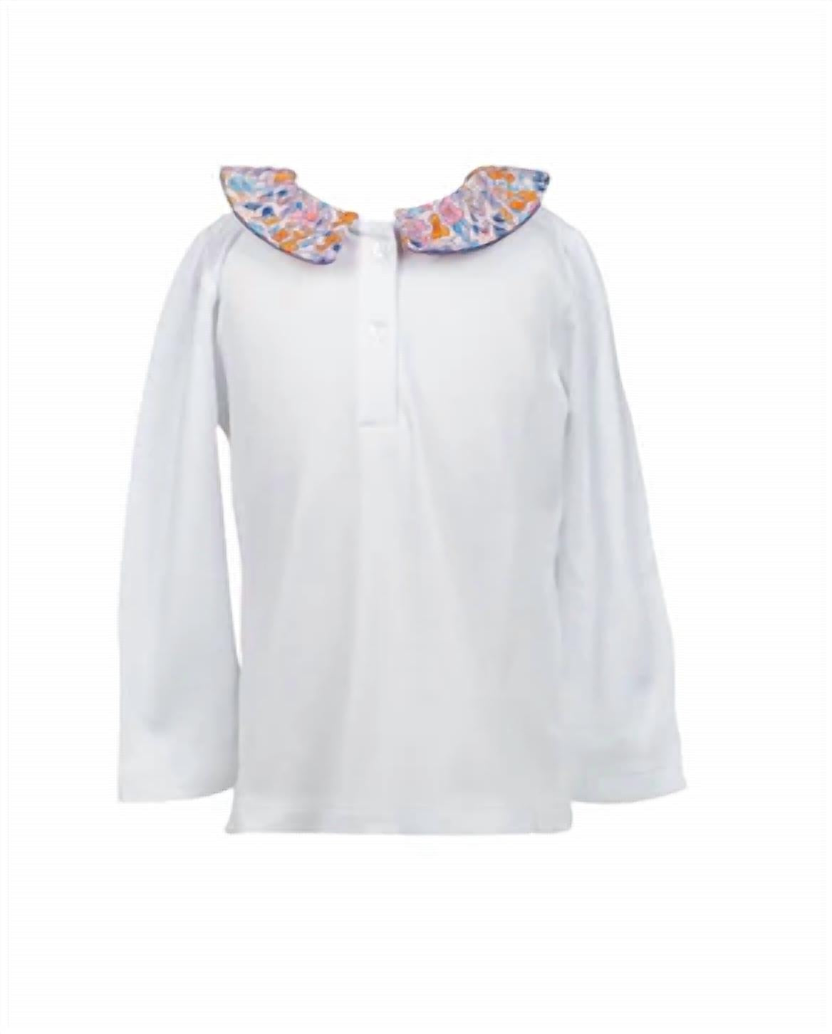 The Proper Peony - Girls' Pansy Floral Shirt