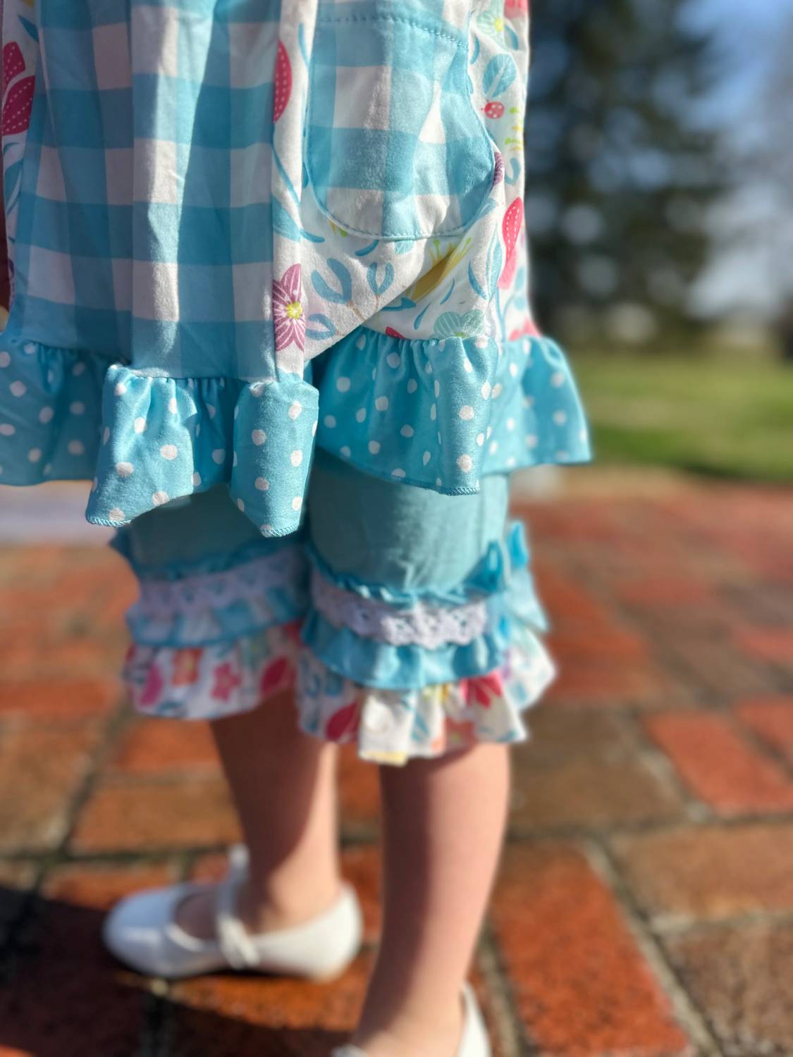 Melina & Me - Girl's Rainbow Garden Outfit Set