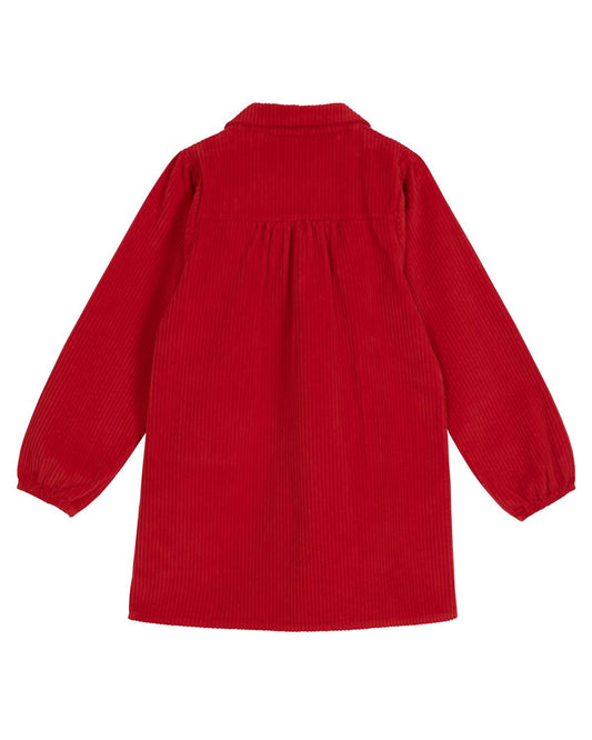 Emile & Ida - Girls Velour Pocket Dress