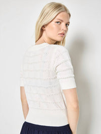 Apricot - Curie Short Sleeve Cardigan