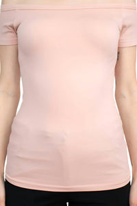 Alberto Makali - Off The Shoulder Solid Spandex Top