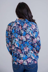 Karlie - Floral Vintage V Neck Top