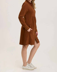 Xcvi - Fleece Funnel-neck Longcoat
