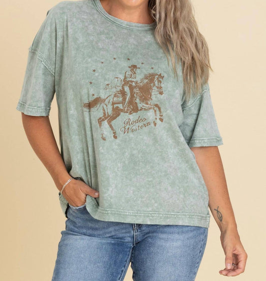 Blu Pepper - Rodeo Graphic Top
