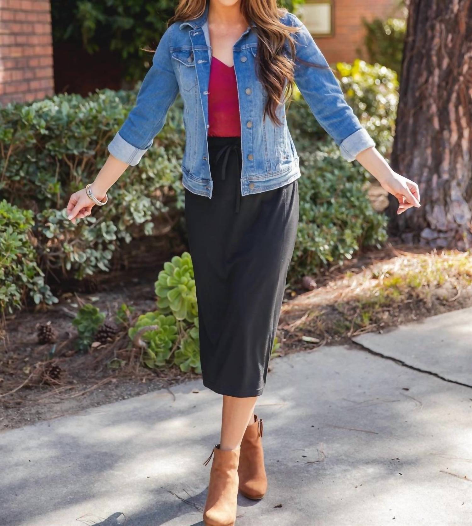 Tickled Teal - Sonny Pencil Skirt