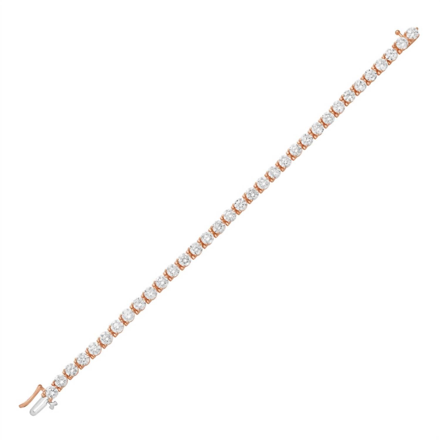 Diana M Jewels - Women's Round Lab-grown Diamond Jewelry Bracelet (13.00 Ct) - Signature