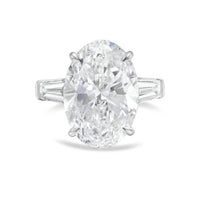Diana M Jewels - Women's Oval & Baguette Lab-Grown Diamond Ring (6.00 Ct) - Elegant