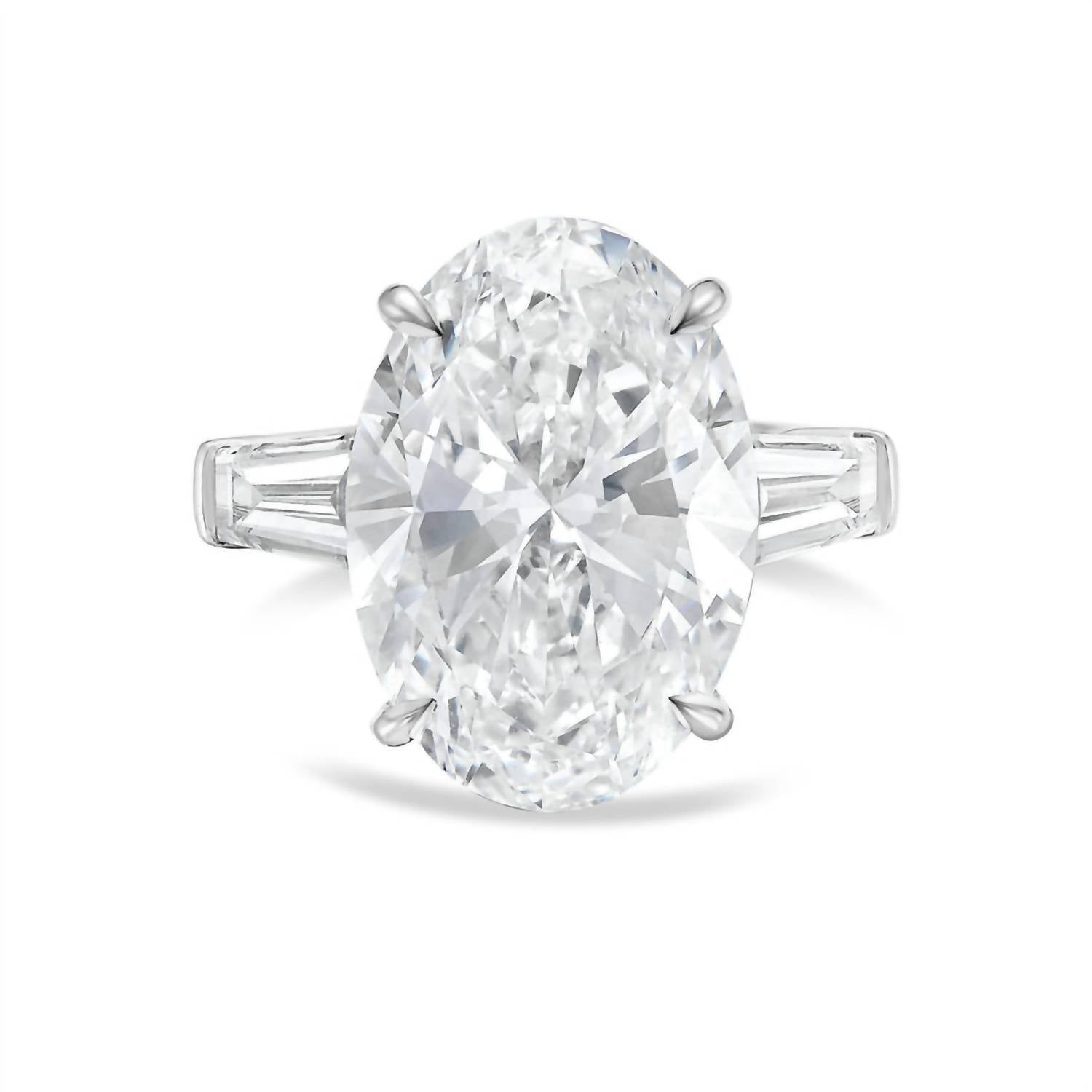 Diana M Jewels - Women's Oval & Baguette Lab-Grown Diamond Ring (6.00 Ct) - Elegant