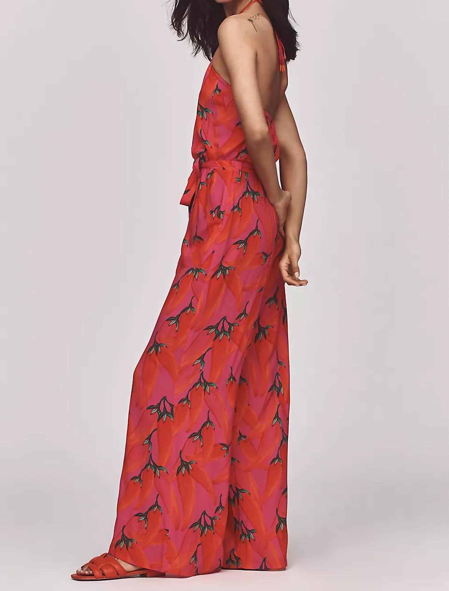 Farm Rio - Print Halter Jumpsuit