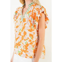 Thml - Flowy Sleeve V Neck Top