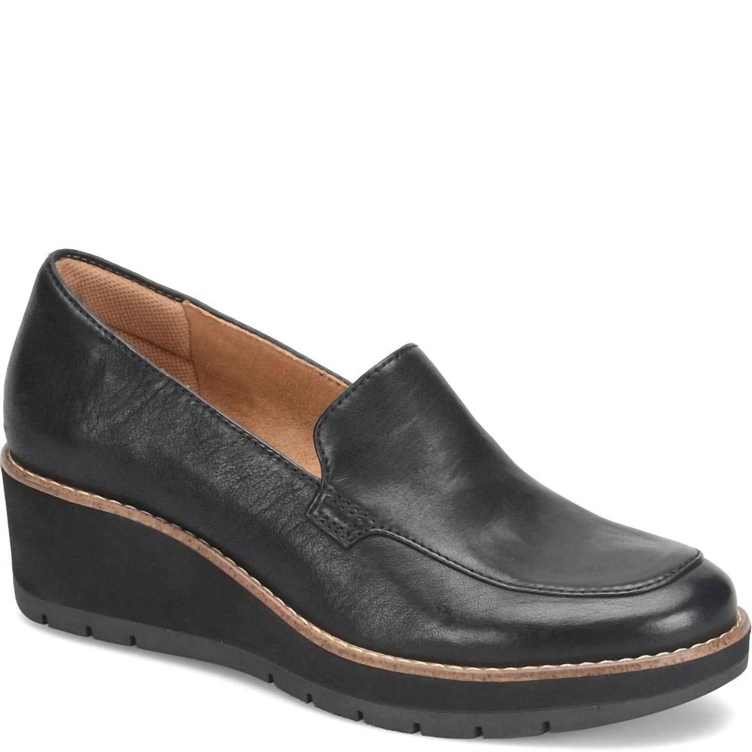 Comfortiva Women's Farland Loafers in black - women's flats - detail view