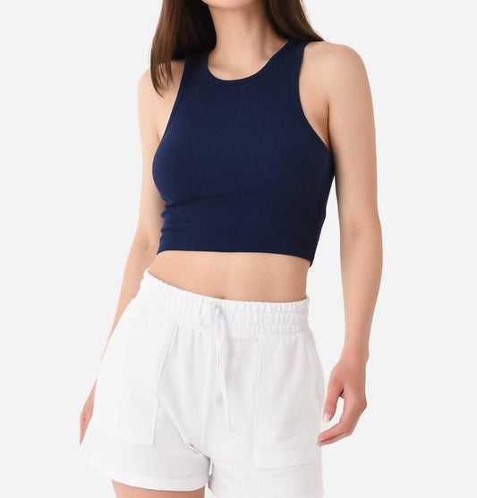 HANNAH CROPPED RIB TANK TOP