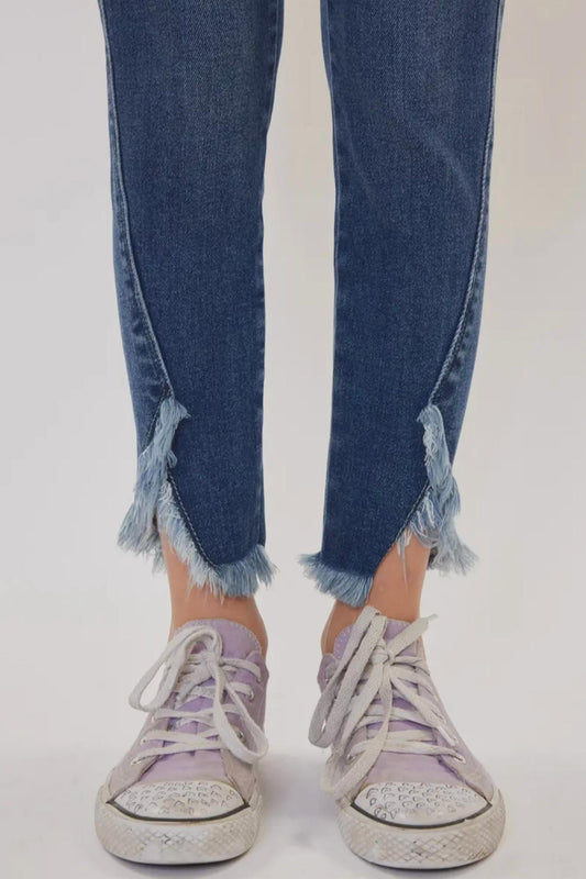 Kancan - Rio High Rise Fray Edge Skinny Jean