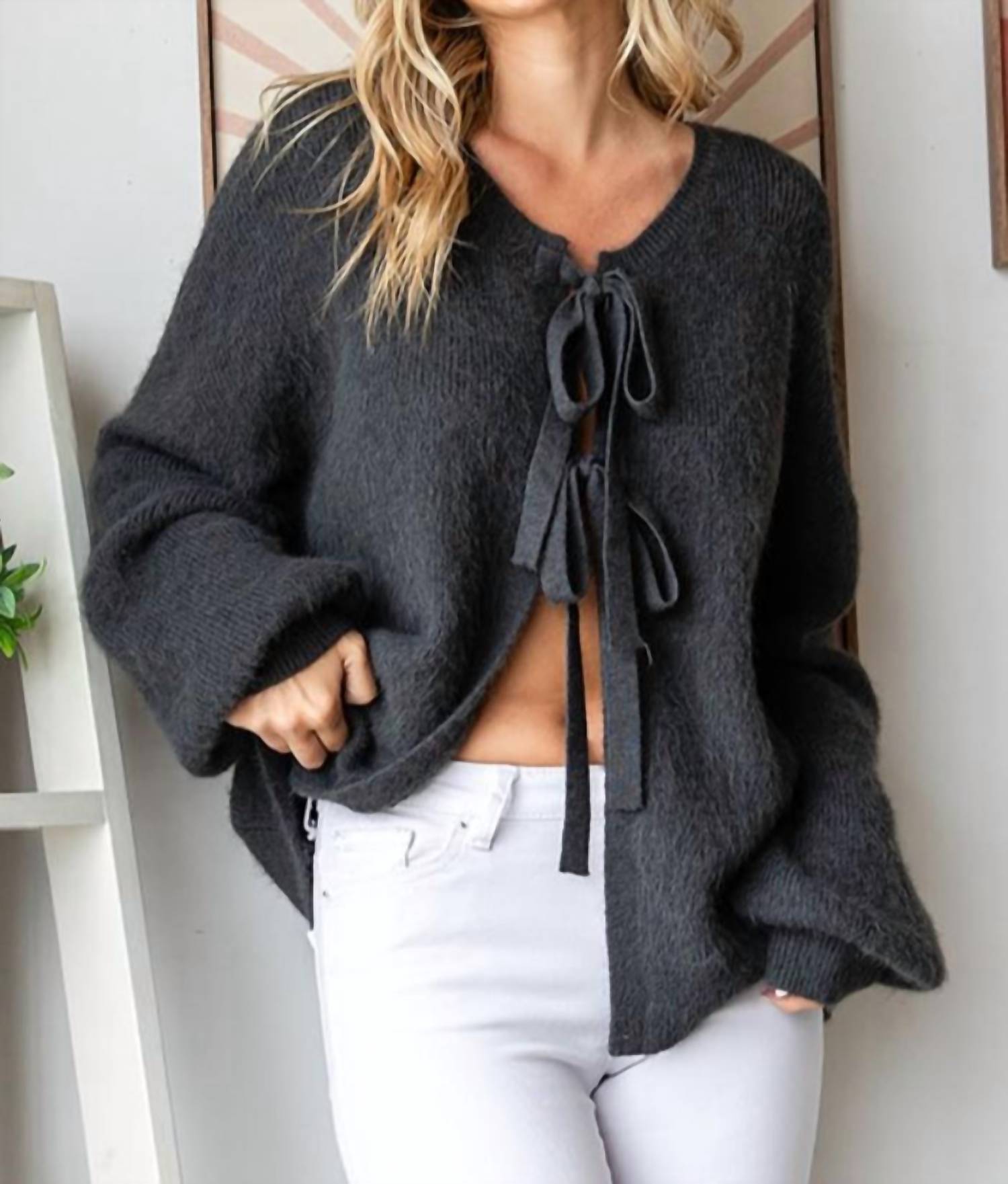 First Love - Tie Front Cardigan