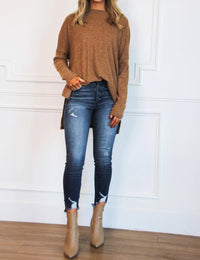 Zenana - Comfy Every Day Ribbed Oversized Lightweight Sweater