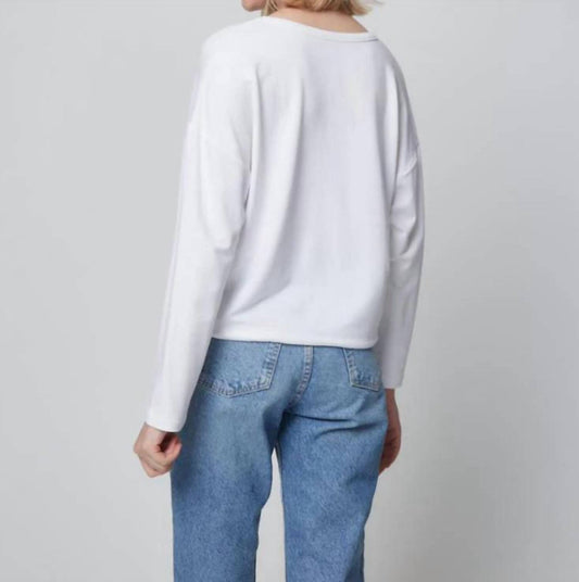 Majestic Filatures - French Terry Drawstring Crewneck Top