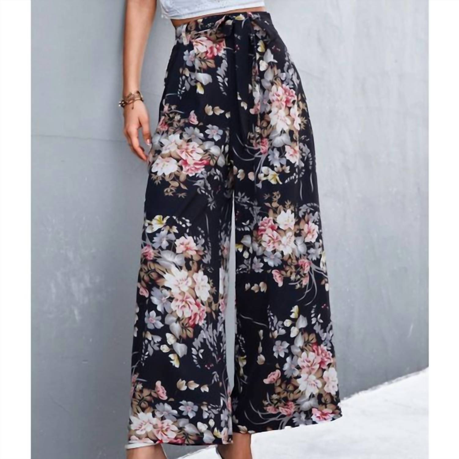 The Moment Collection - Women's Floral Wide Leg Pant