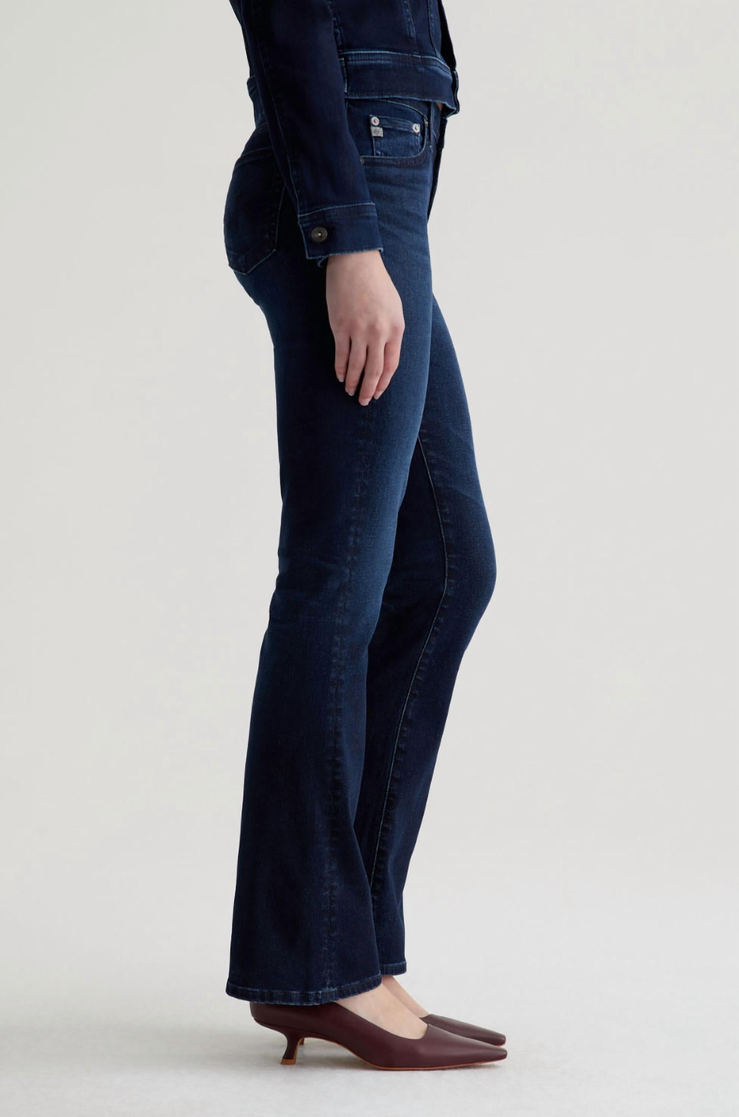 AG Jeans Angel Low Rise Bootcut Jeans in 3 years berlin - women's jeans - detail view