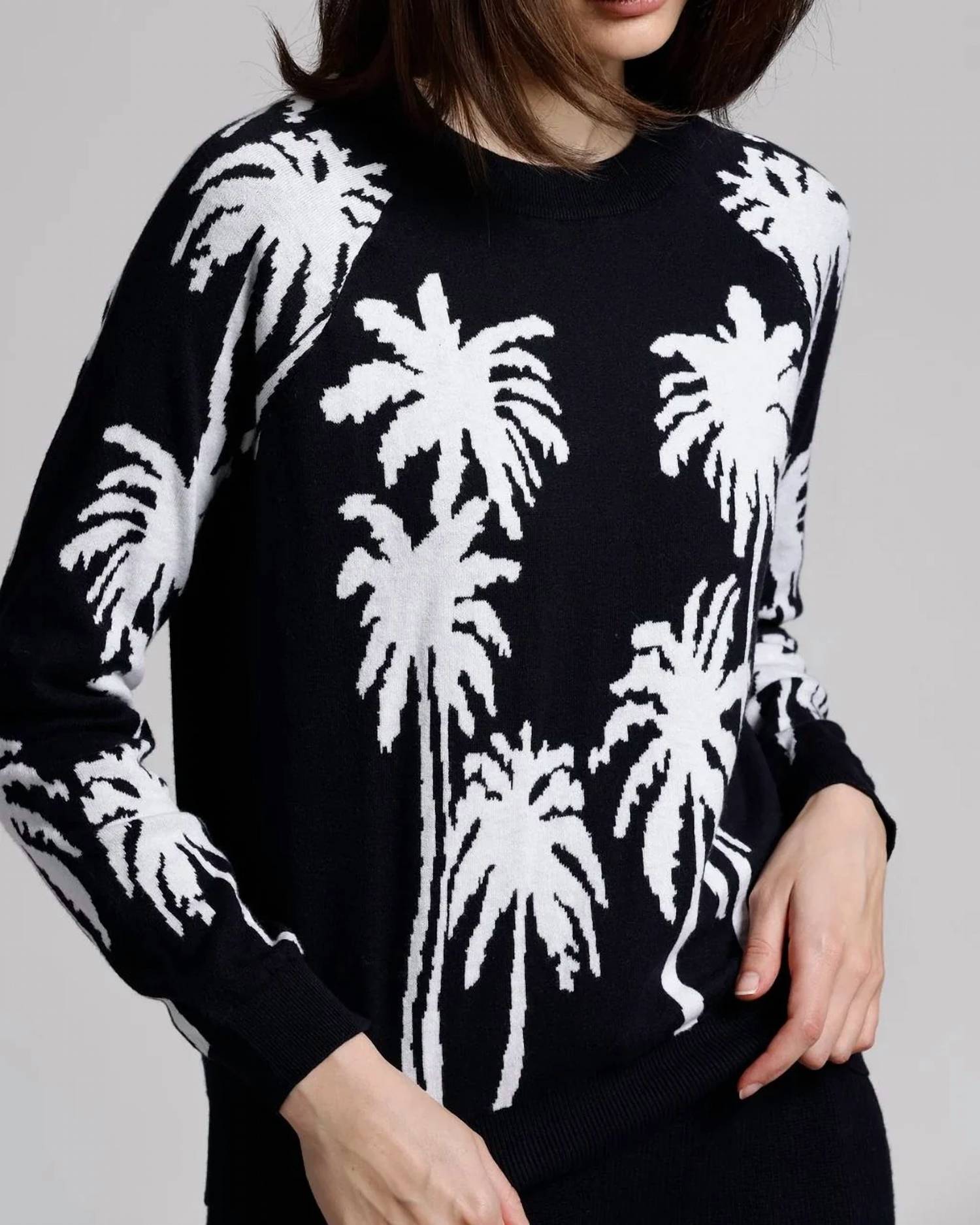 Minnie Rose - Palm Tree Reversible Crew Top