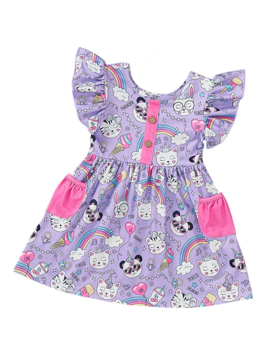 Pete + Lucy - Girl's Dreamland Delights Dress