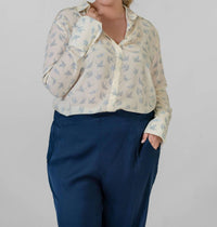 Catherine Gee - Daria French Cuff Silk Blouse