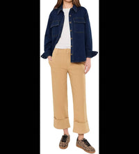 Kut From The Kloth - Sienna High Rise Straight Leg Roll Up Pants