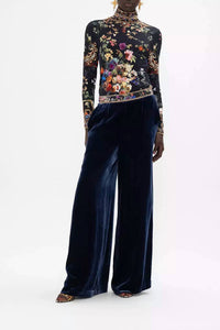 Camilla Straight Leg Trouser in play your cards - women's pants - detail view