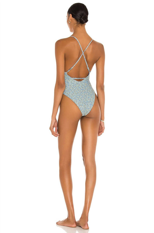 Something Navy - Hibiscus Floral One Piece